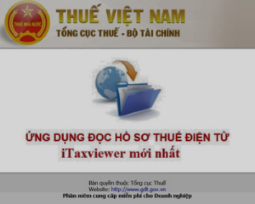 ITaxviewer bản mới nhất, cập nhật từ  bộ tài chính